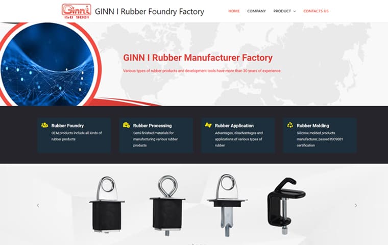 GINN I Rubber Foundry Factory Various types of rubber