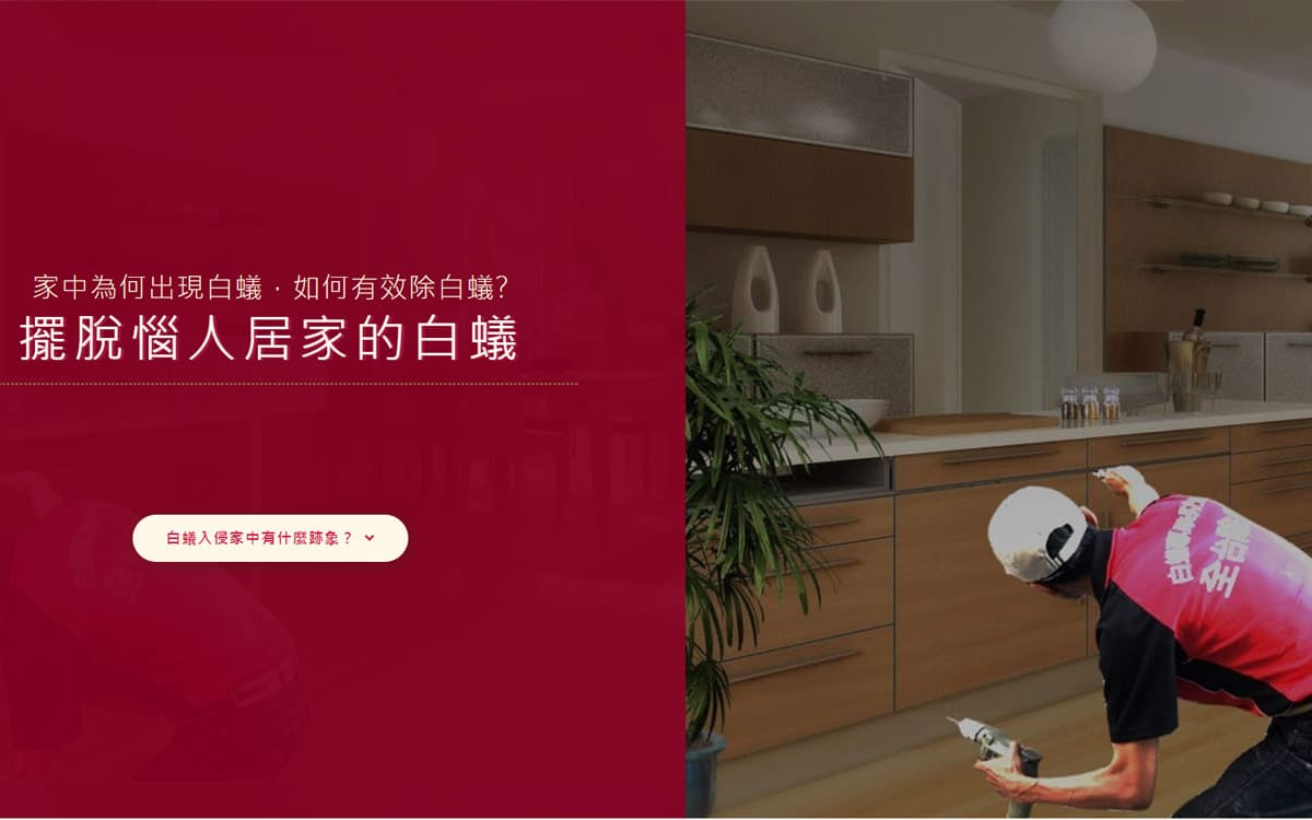 高雄除蟲-全台除蟲公司​​-銷售頁網頁設計-種成廣告網頁設計